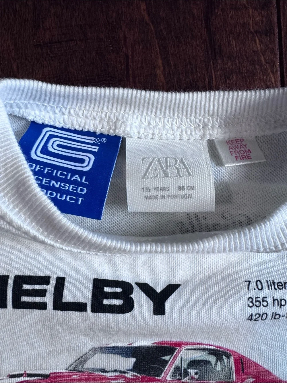 New Zara Boys Shelby mustang outfit 18 months